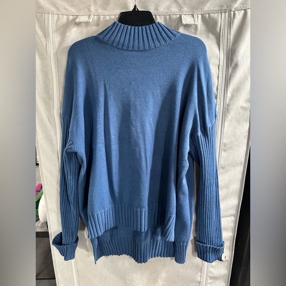 Anrabess Long Sleeve Turtle Neck Cozy Soft Sweater High Low Size Large - Picture 2 of 8